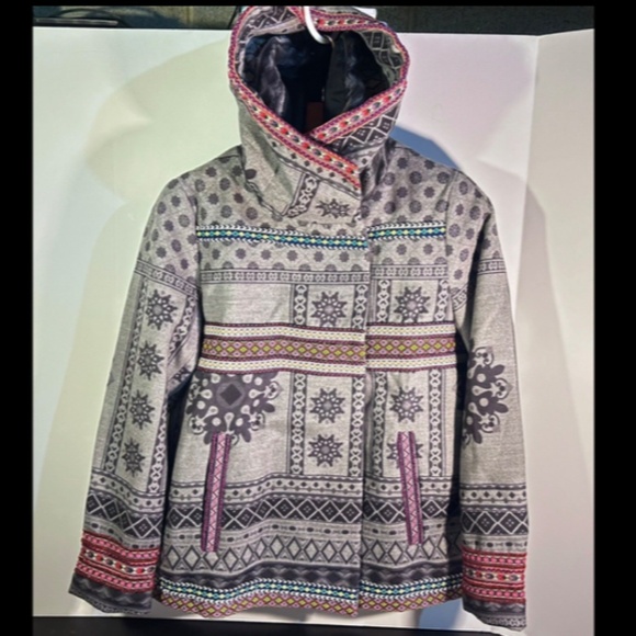 Desigual Chaq Copenhage Printed Jacket Women's USA Size 6 - NWT - Picture 10 of 16